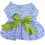 Maxbell Maxbell Puppy Dog Floral Princess Dress with Bownot Costume for Party Wedding Show Purple Dot