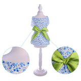 Maxbell Maxbell Puppy Dog Floral Princess Dress with Bownot Costume for Party Wedding Show Purple Dot