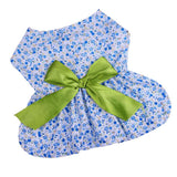 Maxbell Maxbell Puppy Dog Floral Princess Dress with Bownot Costume for Party Wedding Show Purple Dot