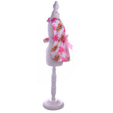 Maxbell Maxbell Puppy Dog Floral Princess Dress with Bownot Costume for Party Wedding Show Pink Peony