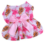 Maxbell Maxbell Puppy Dog Floral Princess Dress with Bownot Costume for Party Wedding Show Pink Peony