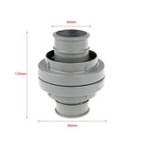 Maxbell Agricultural Garden Water Spray Hose Sprinkler Nozzle Connector 40mm Open Dia. - Aladdin Shoppers