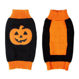 Maxbell Maxbell Pet Dog Puppy Pumpkin Skull Sweater Jumper Halloween Costume Pumpkin-XL