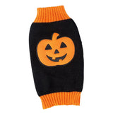 Maxbell Maxbell Pet Dog Puppy Pumpkin Skull Sweater Jumper Halloween Costume Pumpkin-XL