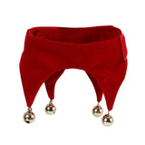 Maxbell Maxbell Christmas Theme Pet Bandana Scarf with Ring Bell Pet Neckerchief Collar S