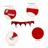 Maxbell Maxbell Christmas Theme Pet Bandana Scarf with Ring Bell Pet Neckerchief Collar L