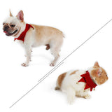 Maxbell Maxbell Christmas Theme Pet Bandana Scarf with Ring Bell Pet Neckerchief Collar L