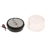 Dia. 10cm Round Caution Warning Light Lamp Traffic Alarm Flash Light White