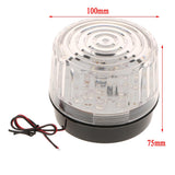 Dia. 10cm Round Caution Warning Light Lamp Traffic Alarm Flash Light White