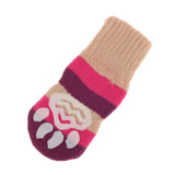 Maxbell Maxbell Pet Winter Socks Dog Floor Grip Socks Shoes Boots Non Slip Claw Cover S Red