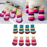 Maxbell Maxbell Pet Winter Socks Dog Floor Grip Socks Shoes Boots Non Slip Claw Cover S Red