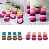 Maxbell Maxbell Pet Winter Socks Dog Floor Grip Socks Shoes Boots Non Slip Claw Cover S Red