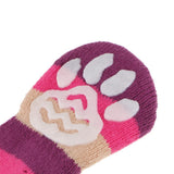 Maxbell Maxbell Pet Winter Socks Dog Floor Grip Socks Shoes Boots Non Slip Claw Cover S Red