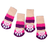 Maxbell Maxbell Pet Winter Socks Dog Floor Grip Socks Shoes Boots Non Slip Claw Cover S Red