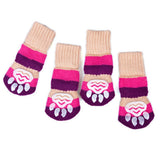 Maxbell Maxbell Pet Winter Socks Dog Floor Grip Socks Shoes Boots Non Slip Claw Cover L Red