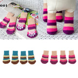 Maxbell Maxbell Pet Winter Socks Dog Floor Grip Socks Shoes Boots Non Slip Claw Cover L Red