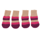 Maxbell Maxbell Pet Winter Socks Dog Floor Grip Socks Shoes Boots Non Slip Claw Cover L Red