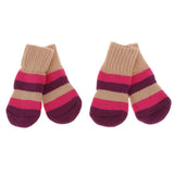 Maxbell Maxbell Pet Winter Socks Dog Floor Grip Socks Shoes Boots Non Slip Claw Cover L Red