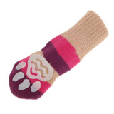 Maxbell Maxbell Pet Winter Socks Dog Floor Grip Socks Shoes Boots Non Slip Claw Cover L Red