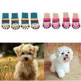 Maxbell Maxbell Pet Winter Socks Dog Floor Grip Socks Shoes Boots Non Slip Claw Cover S Blue