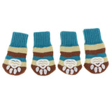 Maxbell Maxbell Pet Winter Socks Dog Floor Grip Socks Shoes Boots Non Slip Claw Cover S Blue
