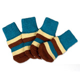 Maxbell Maxbell Pet Winter Socks Dog Floor Grip Socks Shoes Boots Non Slip Claw Cover S Blue