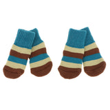 Maxbell Maxbell Pet Winter Socks Dog Floor Grip Socks Shoes Boots Non Slip Claw Cover L Blue
