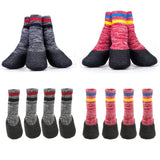 Maxbell Maxbell Anti-slip Pet Dog Socks Shoes Boots Warm Cotton Socks Paw Protector Grey_XL
