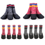 Maxbell Maxbell Anti-slip Pet Dog Socks Shoes Boots Warm Cotton Socks Paw Protector Grey_XL