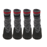 Maxbell Maxbell Anti-slip Pet Dog Socks Shoes Boots Warm Cotton Socks Paw Protector Grey_XL