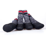 Maxbell Maxbell Anti-slip Pet Dog Socks Shoes Boots Warm Cotton Socks Paw Protector Grey_XL