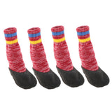 Maxbell Maxbell Anti-slip Pet Dog Socks Shoes Boots Warm Cotton Socks Paw Protector Red_XL