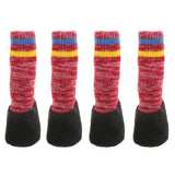 Maxbell Maxbell Anti-slip Pet Dog Socks Shoes Boots Warm Cotton Socks Paw Protector Red_XL