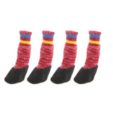 Maxbell Maxbell Anti-slip Pet Dog Socks Shoes Boots Warm Cotton Socks Paw Protector Red_XL