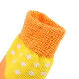 Maxbell Maxbell 4x Waterproof Pet Dog Socks Puppy Anti-slip Boots Paw Protection Yellow - M