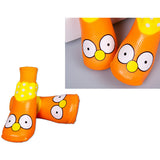 Maxbell Maxbell 4x Waterproof Pet Dog Socks Puppy Anti-slip Boots Paw Protection Yellow - M