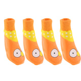 Maxbell Maxbell 4x Waterproof Pet Dog Socks Puppy Anti-slip Boots Paw Protection Yellow - M