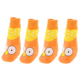 Maxbell Maxbell 4x Waterproof Pet Dog Socks Puppy Anti-slip Boots Paw Protection Yellow - M