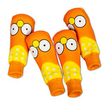Maxbell Maxbell 4x Waterproof Pet Dog Socks Puppy Anti-slip Boots Paw Protection Yellow - M