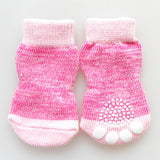 Maxbell Maxbell Set 4 Waterproof Pet Dog Socks Puppy Anti-slip Boots Paw Protection 001 - S