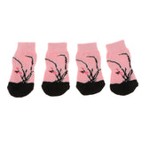 Maxbell Maxbell Set 4 Waterproof Pet Dog Socks Puppy Anti-slip Boots Paw Protection 003 - L