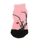 Maxbell Maxbell Set 4 Waterproof Pet Dog Socks Puppy Anti-slip Boots Paw Protection 003 - L