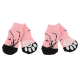 Maxbell Maxbell Set 4 Waterproof Pet Dog Socks Puppy Anti-slip Boots Paw Protection 003 - L