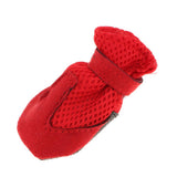 Maxbell Maxbell Dog Mesh Shoes Pet Boots Breathable Protective Puppy Booties Red 5#