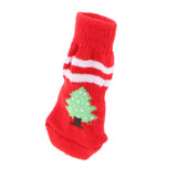 Maxbell Maxbell Christmas Theme Red Pet Non-slip Botton Socket Indoor Wear Keep Warm Socks L