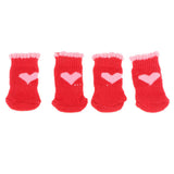 Maxbell Maxbell 4Pcs Pet Winter Socks Dog Floor Grip Socks Shoes Boots Non Slip Claw Cover S