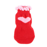 Maxbell Maxbell 4Pcs Pet Winter Socks Dog Floor Grip Socks Shoes Boots Non Slip Claw Cover L