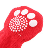 Maxbell Maxbell 4Pcs Pet Winter Socks Dog Floor Grip Socks Shoes Boots Non Slip Claw Cover L