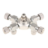 Maxbell Maxbell Aquarium Carbon Dioxide Multi Way CO2 Splitter Regulator Check Valve 4 Way