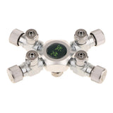 Maxbell Maxbell Aquarium Carbon Dioxide Multi Way CO2 Splitter Regulator Check Valve 4 Way